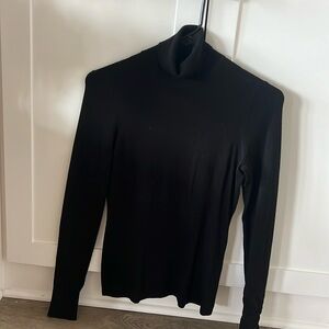 XXS black long sleeved like new turtleneck sweater from WHBM